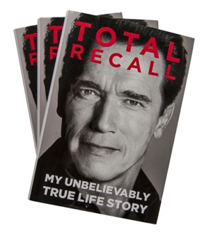 Lot of (3) Arnold Schwarzenegger Signed "Total Recall" Books(PSA)